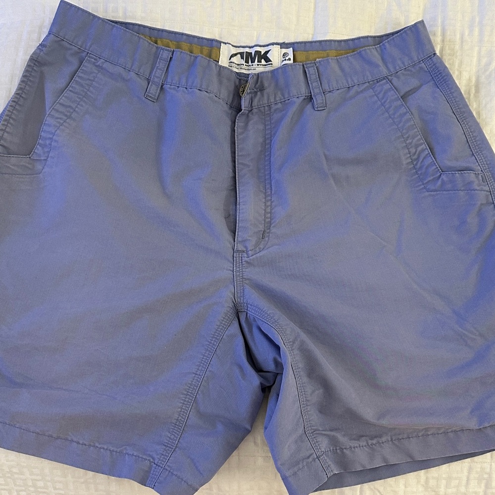 Mountain Khakis Men's Blue Flat Front Shorts